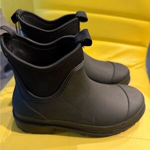 Black Ankle Rain Boots